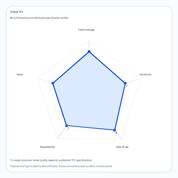 Trifield TF2 specification radar chart
